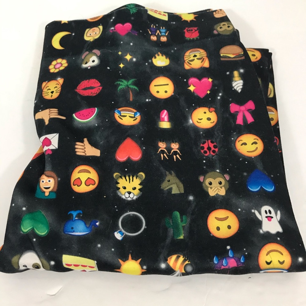 Adorable Emoji Leggings junior size XL